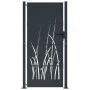 Garden gate in anthracite grey steel with grass design, 105x205 cm. by , garden gates - Ref: Foro24-153171, Price: 382,83 €, ...