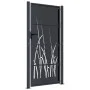 Garden gate in anthracite grey steel with grass design, 105x205 cm. by , garden gates - Ref: Foro24-153171, Price: 382,83 €, ...