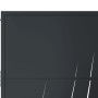 Puerta de jardín acero gris antracita diseño hierba 105x205 cm de , Puertas de jardín - Ref: Foro24-153171, Precio: 395,90 €,...
