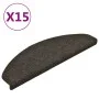 Alfombrillas autoadhesivas escalera 15 uds antracita 65x21x4 cm de vidaXL, Alfombrillas para escalones - Ref: Foro24-322353, ...
