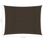 Toldo de vela marrón HDPE 160 g/m² 2,5x4,5 m de , Sombrillas - Ref: Foro24-311785, Precio: 27,91 €, Descuento: %