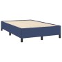 Cama box spring con colchón tela azul 120x190 cm de , Camas y somieres - Ref: Foro24-3269689, Precio: 326,18 €, Descuento: %