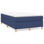Cama box spring con colchón tela azul 120x190 cm de , Camas y somieres - Ref: Foro24-3269696, Precio: 333,19 €, Descuento: %