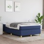 Cama box spring con colchón tela azul 120x190 cm de , Camas y somieres - Ref: Foro24-3269696, Precio: 333,19 €, Descuento: %