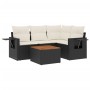 Set de muebles de jardín 5 pzas y cojines ratán sintético negro de , Conjuntos de jardín - Ref: Foro24-3256875, Precio: 327,8...