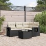Set de muebles de jardín 5 pzas y cojines ratán sintético negro de , Conjuntos de jardín - Ref: Foro24-3252453, Precio: 331,9...