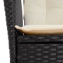 Set comedor de jardín 3 pzas con cojines ratán sintético negro de , Conjuntos de jardín - Ref: Foro24-3277433, Precio: 315,21...