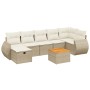 Juego de sofás de jardín con cojines beige 8 pzas ratán PE de , Conjuntos de jardín - Ref: Foro24-3265069, Precio: 534,95 €, ...