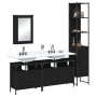 Juego de muebles de baño 4 pzas madera contrachapada negro de , Muebles de baño - Ref: Foro24-3214805, Precio: 247,15 €, Desc...