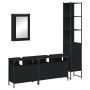 Juego de muebles de baño 4 pzas madera contrachapada negro de , Muebles de baño - Ref: Foro24-3214805, Precio: 247,15 €, Desc...