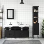 Juego de muebles de baño 4 pzas madera contrachapada negro de , Muebles de baño - Ref: Foro24-3214805, Precio: 247,15 €, Desc...