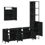 Juego de muebles de baño 4 pzas madera contrachapada negro de , Muebles de baño - Ref: Foro24-3214805, Precio: 247,15 €, Desc...