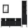 Juego de muebles de baño 4 pzas madera contrachapada negro de , Muebles de baño - Ref: Foro24-3214805, Precio: 247,15 €, Desc...