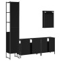 Juego de muebles de baño 4 pzas madera contrachapada negro de , Muebles de baño - Ref: Foro24-3214805, Precio: 247,15 €, Desc...