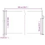 Toldo lateral retráctil blanco 100x500 cm de , Sombrillas - Ref: Foro24-4004391, Precio: 88,34 €, Descuento: %