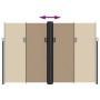Toldo lateral retráctil gris taupe 220x1200 cm de , Sombrillas - Ref: Foro24-4004874, Precio: 192,01 €, Descuento: %