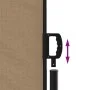 Toldo lateral retráctil gris taupe 220x1200 cm de , Sombrillas - Ref: Foro24-4004874, Precio: 188,14 €, Descuento: %