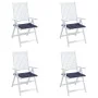 Cojines para muebles palets 4 uds tela azul marino 40x40x3 cm de , Cojines para sillas y sofás - Ref: Foro24-378359, Precio: ...