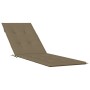 Cojín para tumbona tela gris taupe melange (75+105)x50x3 cm de , Cojines para sillas y sofás - Ref: Foro24-4002495, Precio: 3...