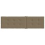 Cojín para tumbona tela gris taupe melange (75+105)x50x3 cm de , Cojines para sillas y sofás - Ref: Foro24-4002495, Precio: 3...