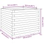 Jardinera madera maciza de pino 60x60x49,5 cm de , Maceteros y jardineras - Ref: Foro24-3282519, Precio: 133,04 €, Descuento: %