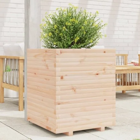 Jardinera madera maciza de pino 60x60x72 cm de , Maceteros y jardineras - Ref: Foro24-3282614, Precio: 182,19 €, Descuento: %