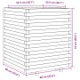 Jardinera madera maciza de pino 60x60x72 cm de , Maceteros y jardineras - Ref: Foro24-3282614, Precio: 184,45 €, Descuento: %