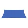 Rectangular blue HDPE sail shade 160 g/m² 4x6 m by , Umbrellas - Ref: Foro24-311519, Price: 51,61 €, Discount: %