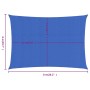 Toldo de vela rectangular HDPE azul 160 g/m² 6x8 m de , Sombrillas - Ref: Foro24-311525, Precio: 89,71 €, Descuento: %