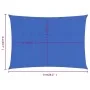 Toldo de vela rectangular HDPE azul 160 g/m² 6x8 m de , Sombrillas - Ref: Foro24-311525, Precio: 87,31 €, Descuento: %