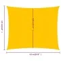 Toldo de vela cuadrado HDPE amarillo 160 g/m² 4,5x4,5 m de , Sombrillas - Ref: Foro24-311552, Precio: 43,92 €, Descuento: %