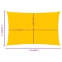Toldo de vela rectangular HDPE amarillo 160 g/m² 3,5x4,5 m de , Sombrillas - Ref: Foro24-311571, Precio: 39,43 €, Descuento: %