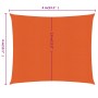 Toldo de vela cuadrado HDPE naranja 160 g/m² 4x4 m de , Sombrillas - Ref: Foro24-311661, Precio: 39,91 €, Descuento: %