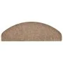Alfombrilla autoadhesiva de escalera 15 uds 65x21x4 cm marrón de vidaXL, Alfombrillas para escalones - Ref: Foro24-322355, Pr...