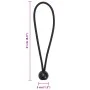 Cuerdas elásticas con bolas 25 unidades 21 x 0,5 cm de , Accesorios para tiendas de campaña - Ref: Foro24-4008138, Precio: 16...