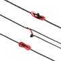 Cuerda de vientos con tiras reflectantes y tensores 50 m 4 mm de , Accesorios para tiendas de campaña - Ref: Foro24-4008125, ...
