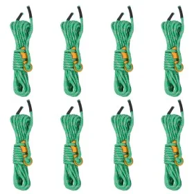 Cuerda de vientos con tensores reflectantes 8 piezas 4 m 4 mm de , Accesorios para tiendas de campaña - Ref: Foro24-4008133, ...