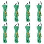 Cuerda de vientos con tensores reflectantes 8 piezas 4 m 4 mm de , Accesorios para tiendas de campaña - Ref: Foro24-4008133, ...