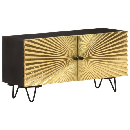 Mueble de TV de madera maciza de mango 90x30x45 cm en Muebles TV | Comprar online en Foru.es