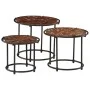 Mesas apilables 3 piezas madera maciza reciclada de , Mesas auxiliares - Ref: Foro24-358932, Precio: 82,63 €, Descuento: %