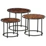 Mesas apilables 3 piezas madera maciza reciclada de , Mesas auxiliares - Ref: Foro24-358932, Precio: 82,63 €, Descuento: %
