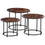 Mesas apilables 3 piezas madera maciza reciclada de , Mesas auxiliares - Ref: Foro24-358932, Precio: 83,34 €, Descuento: %