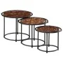 Mesas apilables 3 piezas madera maciza reciclada de , Mesas auxiliares - Ref: Foro24-358932, Precio: 82,63 €, Descuento: %