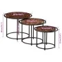 Mesas apilables 3 piezas madera maciza reciclada de , Mesas auxiliares - Ref: Foro24-358932, Precio: 82,63 €, Descuento: %