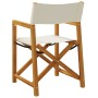 Sillas de jardín plegables 4 unidades tela blanco crema de , Sillas de jardín - Ref: Foro24-3208916, Precio: 318,96 €, Descue...