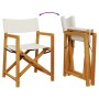 Sillas de jardín plegables 4 unidades tela blanco crema de , Sillas de jardín - Ref: Foro24-3208916, Precio: 318,96 €, Descue...