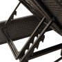 Tumbona doble con cojines ratán sintético negro de , Tumbonas - Ref: Foro24-368179, Precio: 273,18 €, Descuento: %