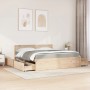 Cama con cajones y colchón madera maciza de pino 180x200 cm de , Camas y somieres - Ref: Foro24-3281889, Precio: 546,32 €, De...
