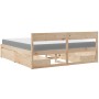 Cama con cajones y colchón madera maciza de pino 180x200 cm de , Camas y somieres - Ref: Foro24-3281889, Precio: 546,32 €, De...