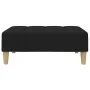 Sofá cama de 2 plazas con taburete tela negro de , Sofás - Ref: Foro24-3258140, Precio: 293,64 €, Descuento: %
